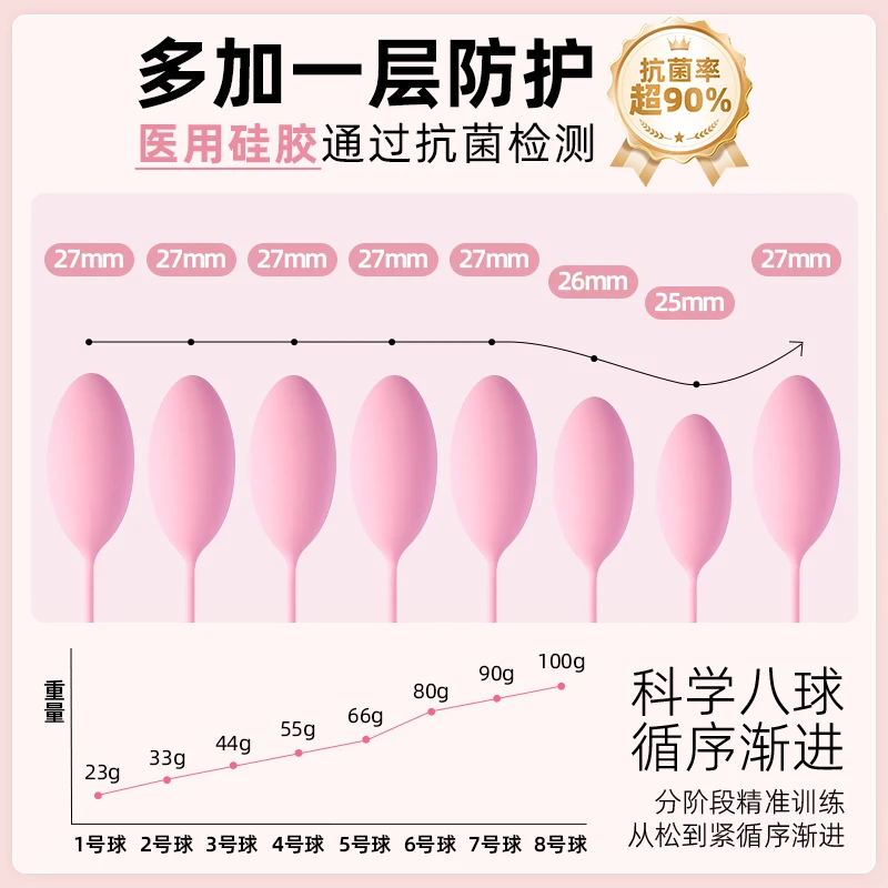 费莱欧费莱欧盆底肌肉康复器全系列8球装凯格尔运动球俗名阴道哑铃产后阴道肌力提升