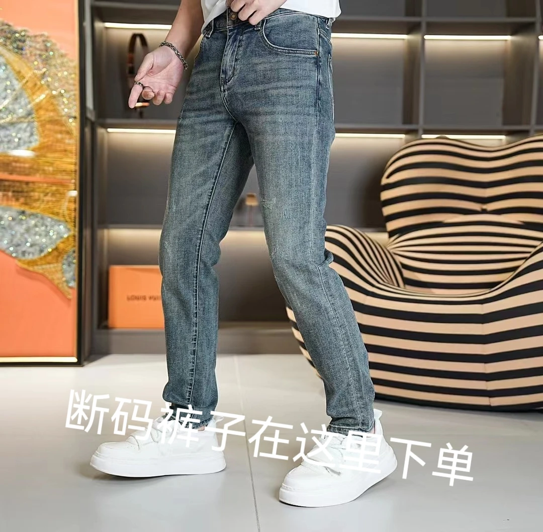 男士欧货夏款轻奢高端百搭时尚断码休闲裤