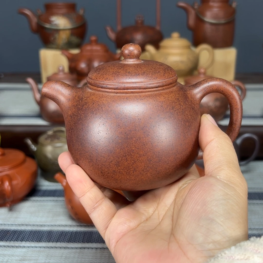 茶壶紫砂致*匏尊紫泥柴烧