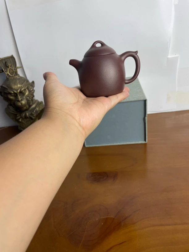 秦权壶，精工半手，紫泥，容量160，