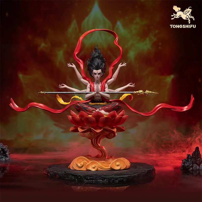 铜师傅《哪吒之魔童闹海》正版授权 火莲六臂哪吒 收藏级艺术品摆件