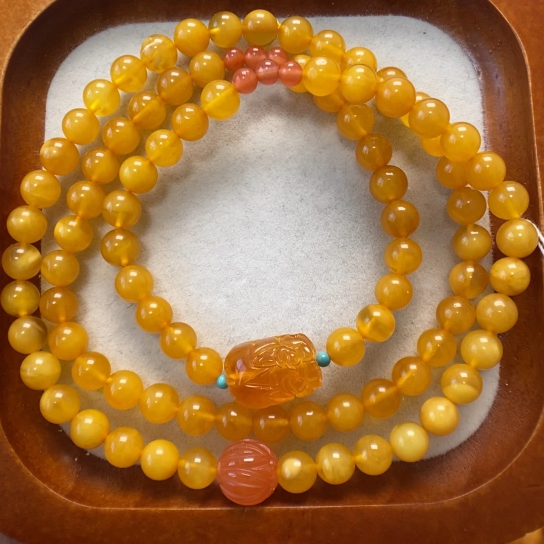 蜜蜡未镶嵌手串蜜蜡