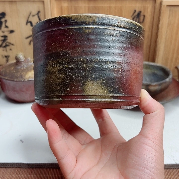 备前烧，建水，款自查，