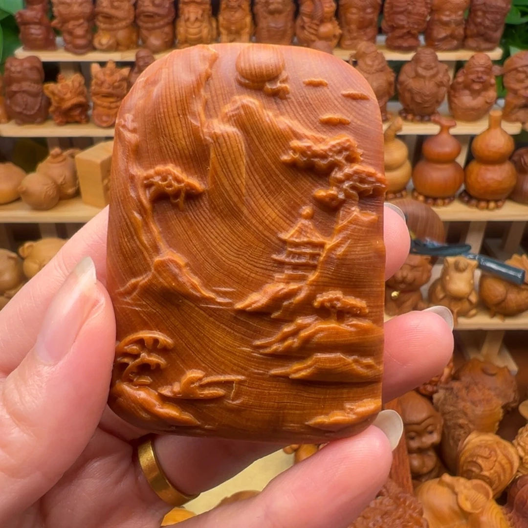 同***热崖柏太行崖柏山水牌