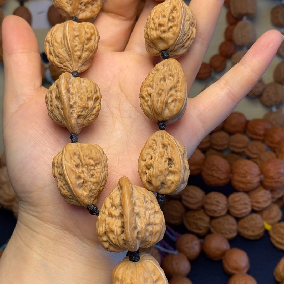 文玩核桃手串酷*叔麻核桃异形