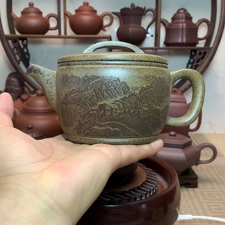 我***工茶壶紫砂原矿紫砂壶
