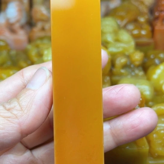 老挝石查**人质地细腻光滑篆刻写字刀感十足