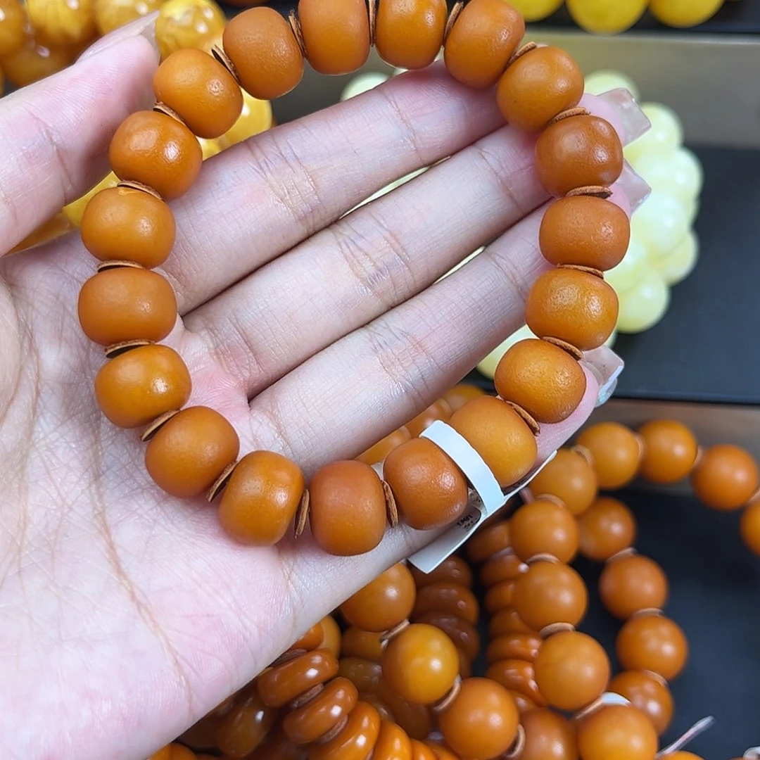 未镶嵌琥珀手链蜜蜡