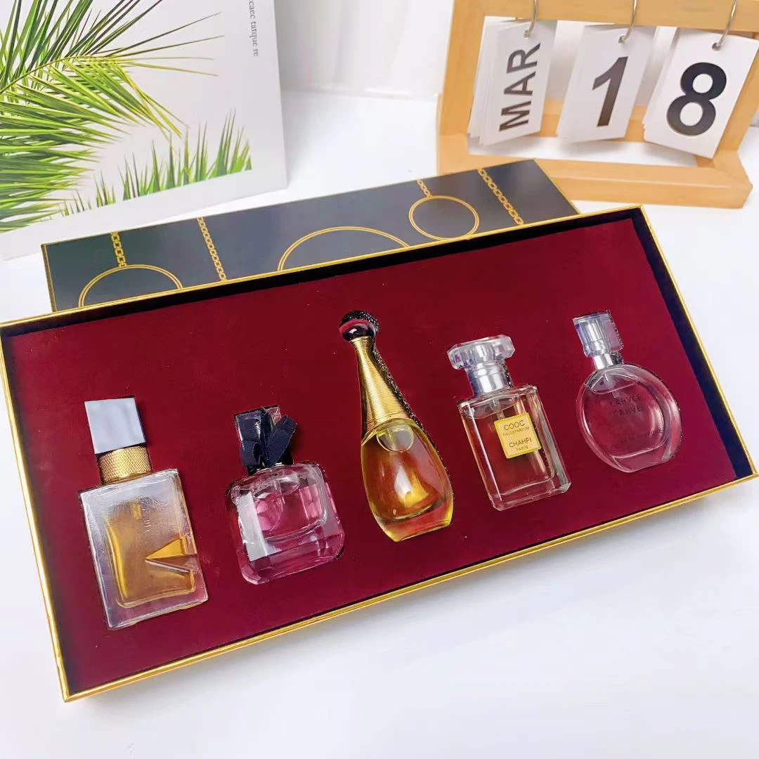 【拍1发5瓶/15ml】女士清新淡香持久留香香水礼盒礼物EDP套盒75ml