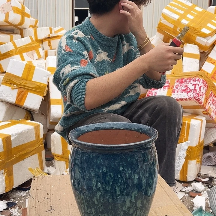 紫砂花盆宜兴紫砂粗陶花盆