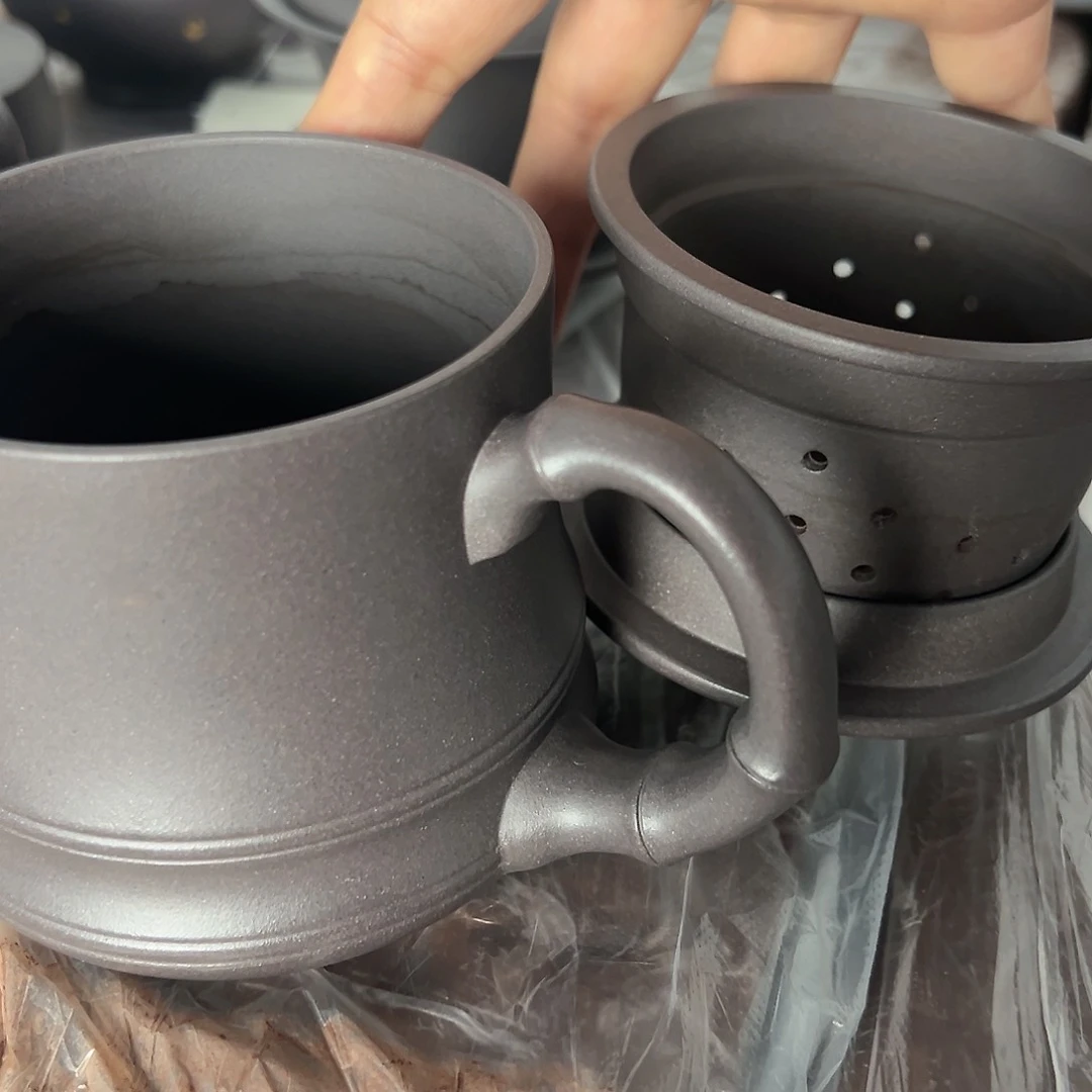 紫砂茶壶黄龙山原矿天青