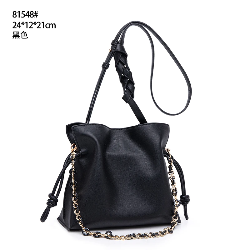 【云云甄选】QYX-81548-黑色 网红单肩包托特包轻奢百搭女士