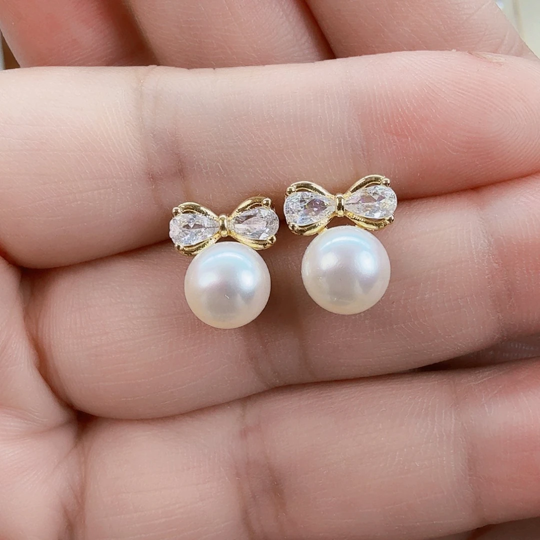 淡水珍珠耳饰未镶嵌