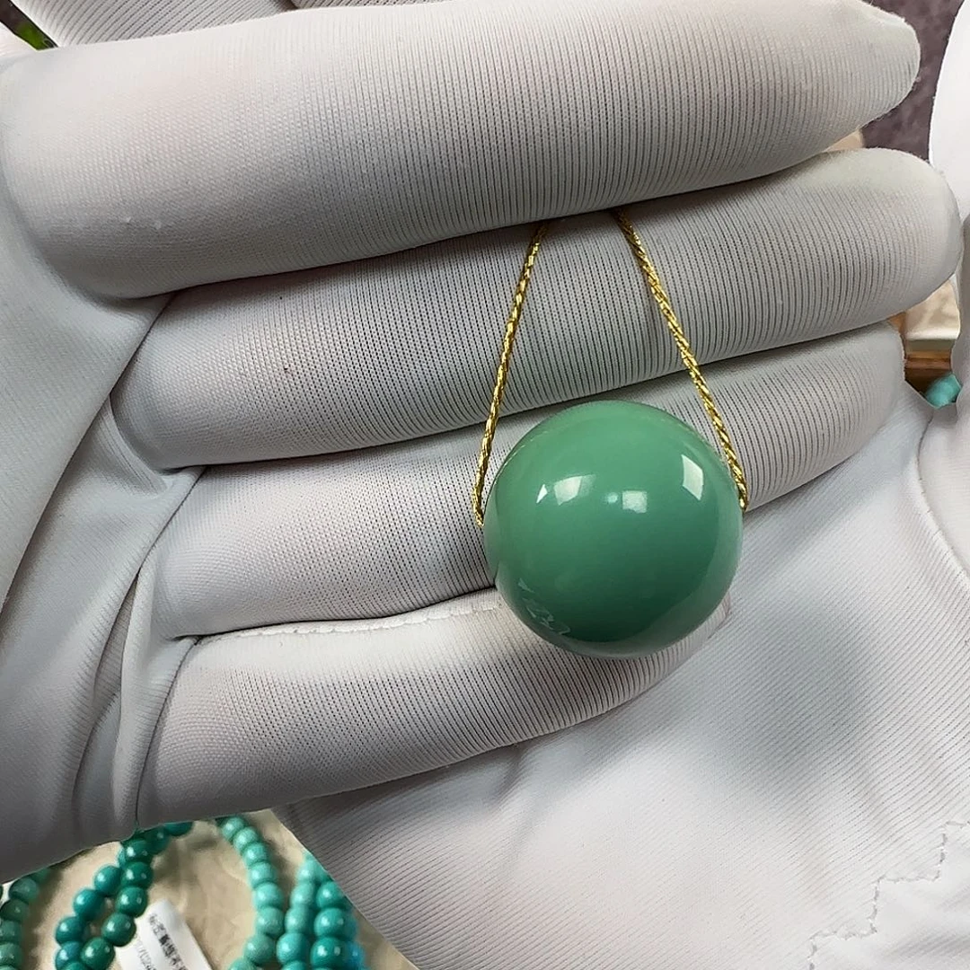 绿松石未镶嵌19mm➕单珠