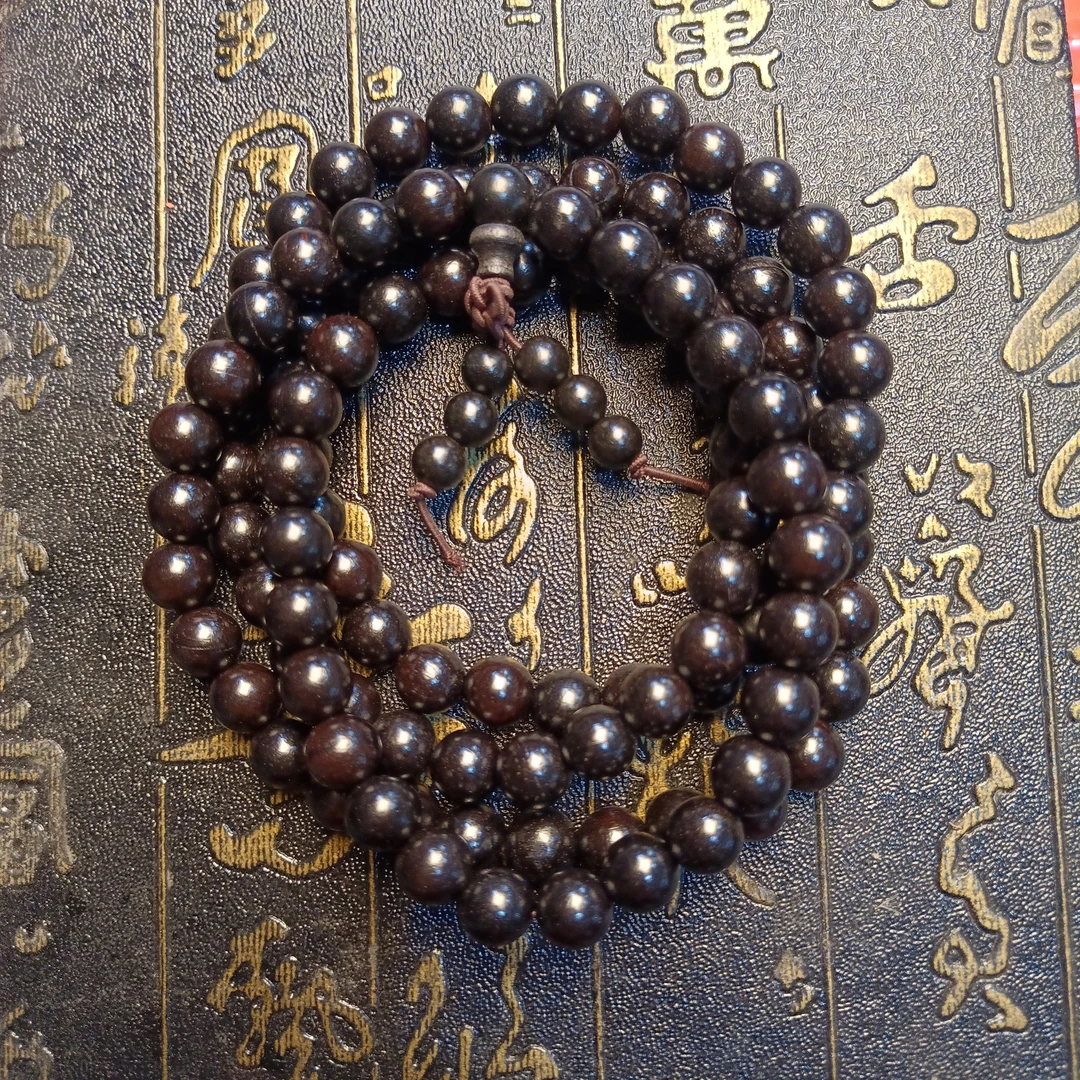 176 黑檀0.8cm多圈手串