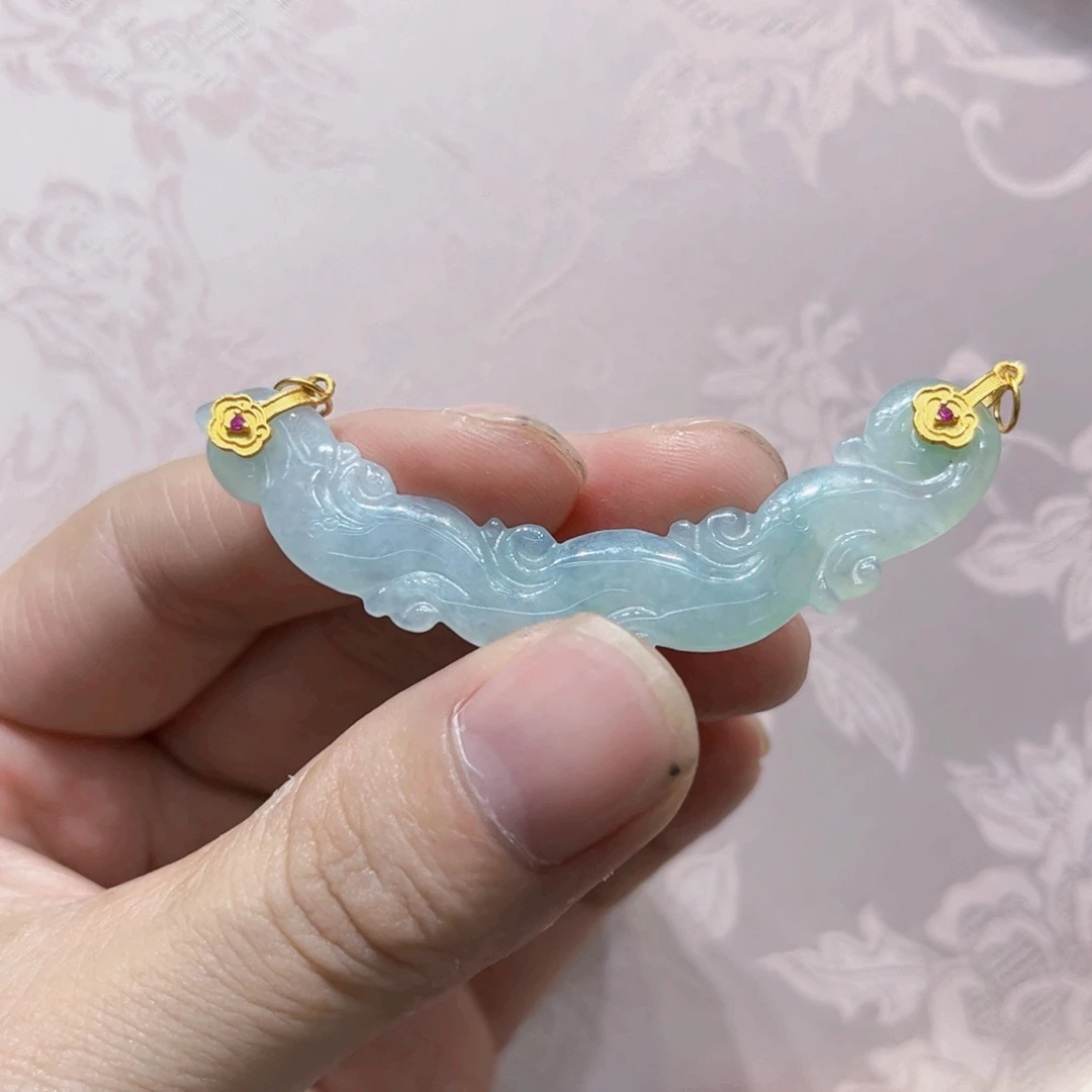 吊坠(赠链)合金翡翠代编织