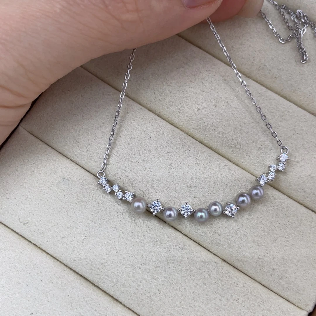 海水珍珠颈饰银S925镶嵌