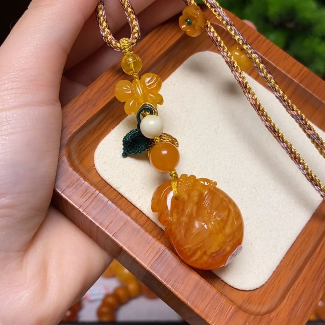 【闪购商品】蜜蜡颈饰未镶嵌项链