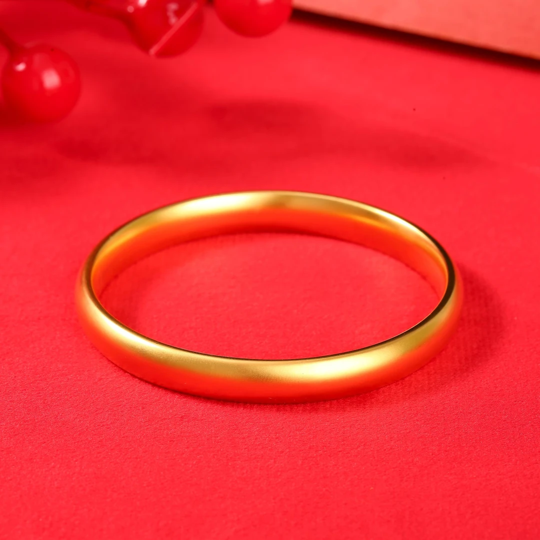 K0119黄色百福素小轮胎闭口手镯多样性发货19106