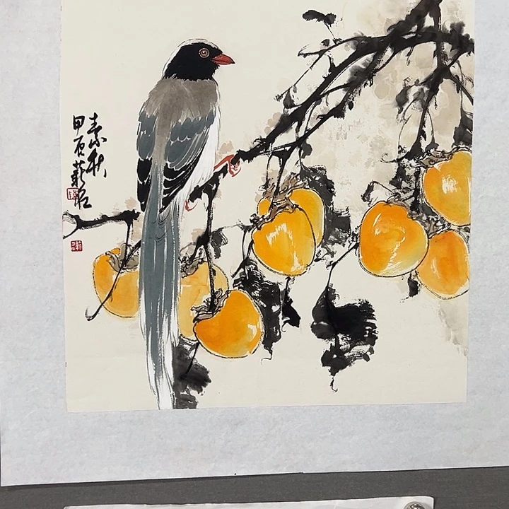 国画陈薪名老师花鸟画作品