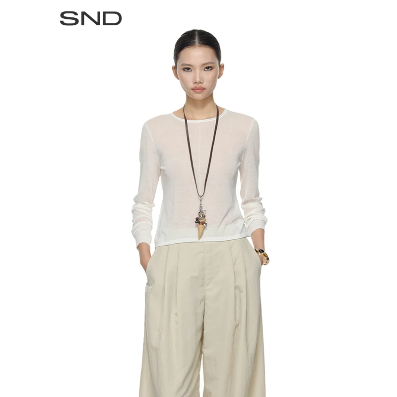 【COMMXN 设计师品牌】SND SS25 轻透打底衫 时尚气质百搭宽松
