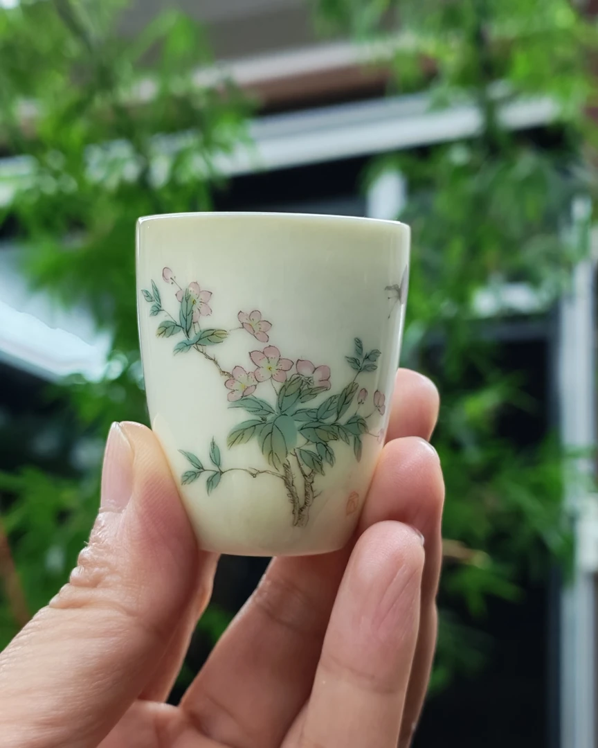 女士陶瓷品茗杯主人杯