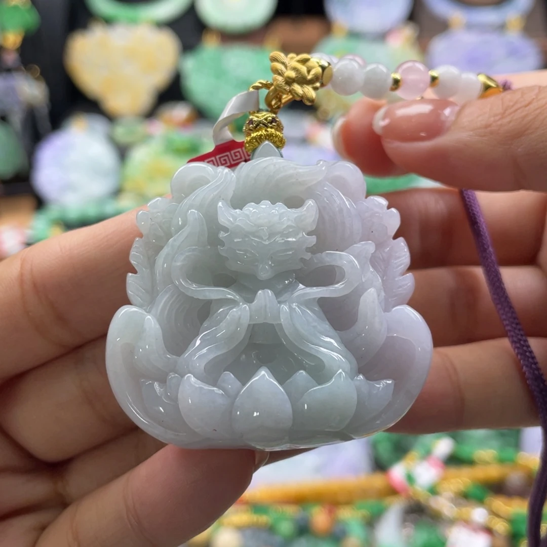 翡翠未镶嵌颈饰代编织
