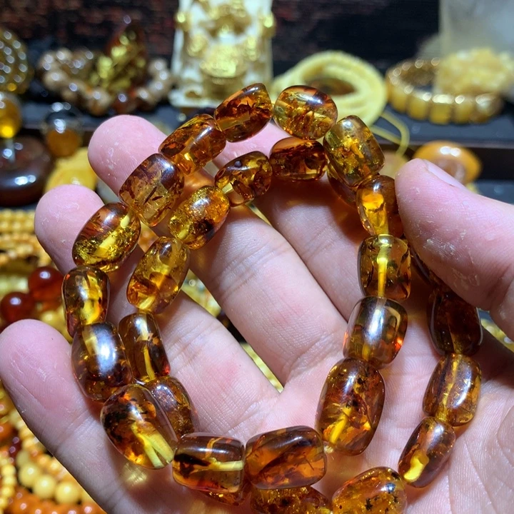 琥珀未镶嵌珠宝奇石