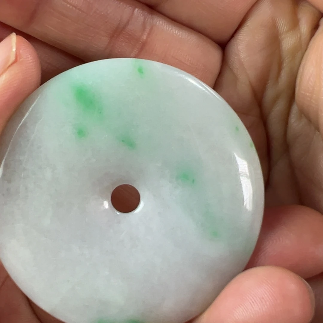 翡翠未镶嵌项圈天然翡翠挂件