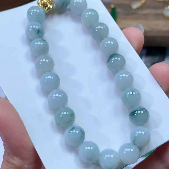 翡翠手链未镶嵌卡8.5