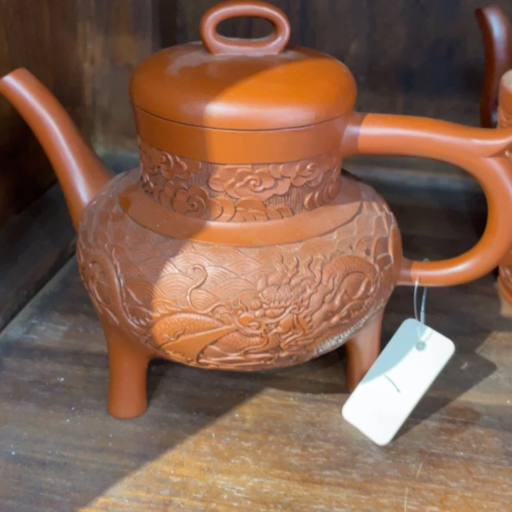 大***盛茶壶底槽青紫砂艺术作品