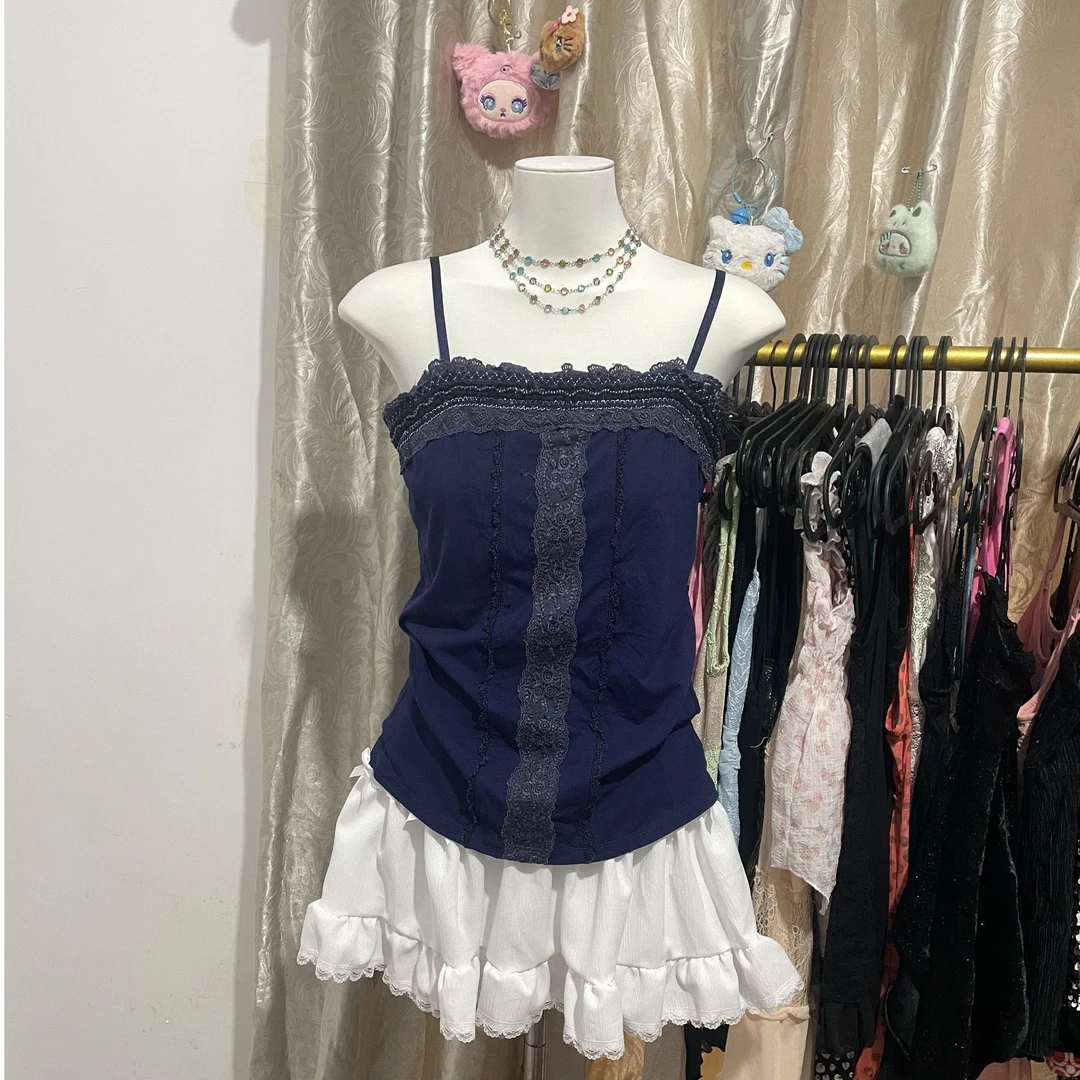 （no退no换）古着vintage 吊带 y2k 辣妹背心涩谷