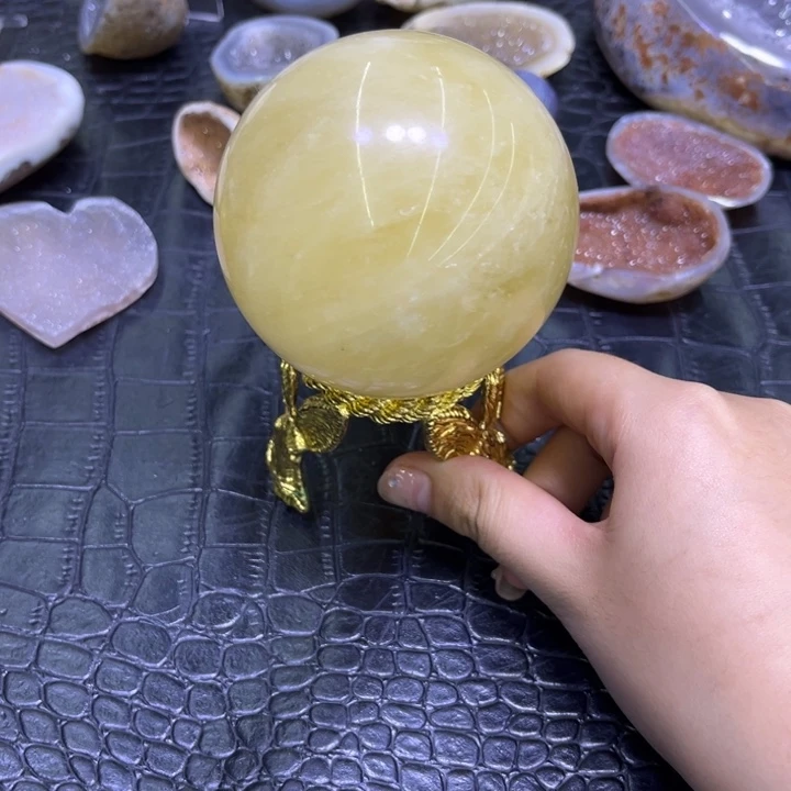 发饰未镶嵌水晶黄球