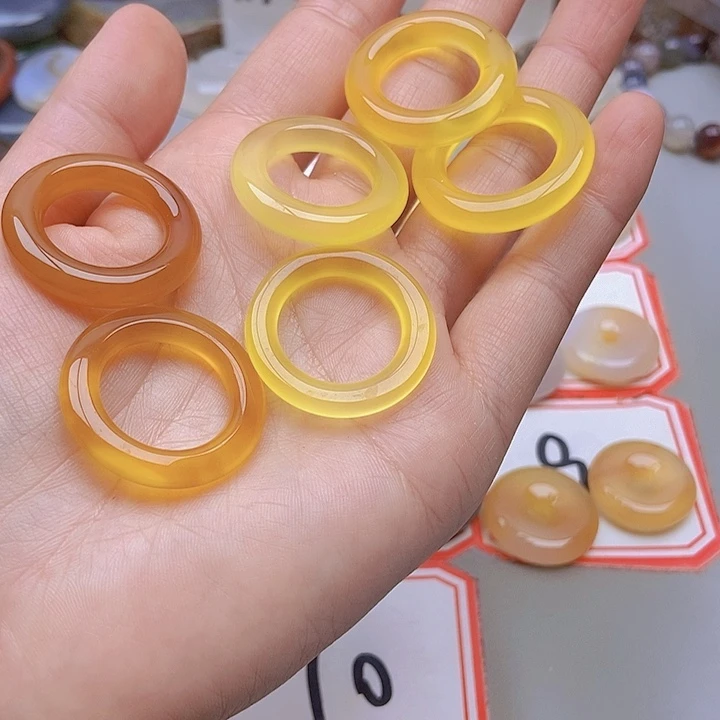 【闪购商品】未镶嵌玛瑙/玉髓珠宝半成品明**性