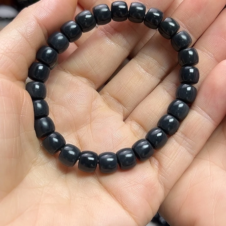 和田玉（墨玉）未镶嵌颈饰卡8.5老型福利款