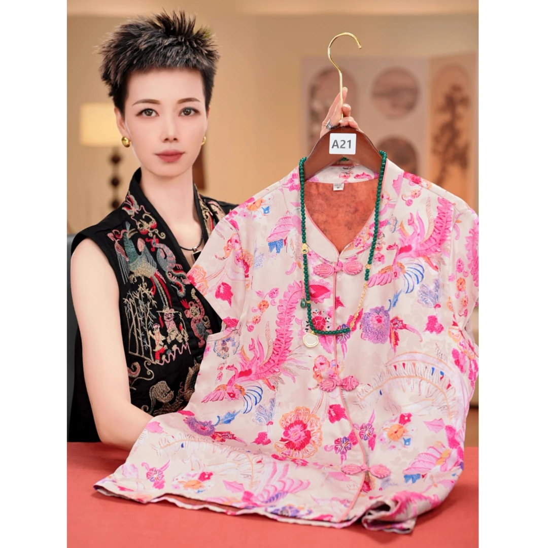 【编号：A21】夏季女士新中式国风小衫【先选编号，再选尺码】