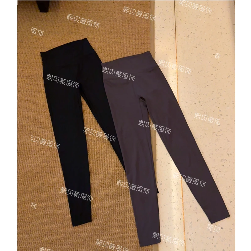 熙贝薇2 2025春季新款无缝针织高弹莱卡打底裤 G7105