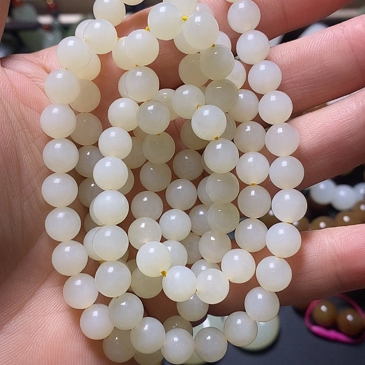 手链未镶嵌和田玉（糖玉）