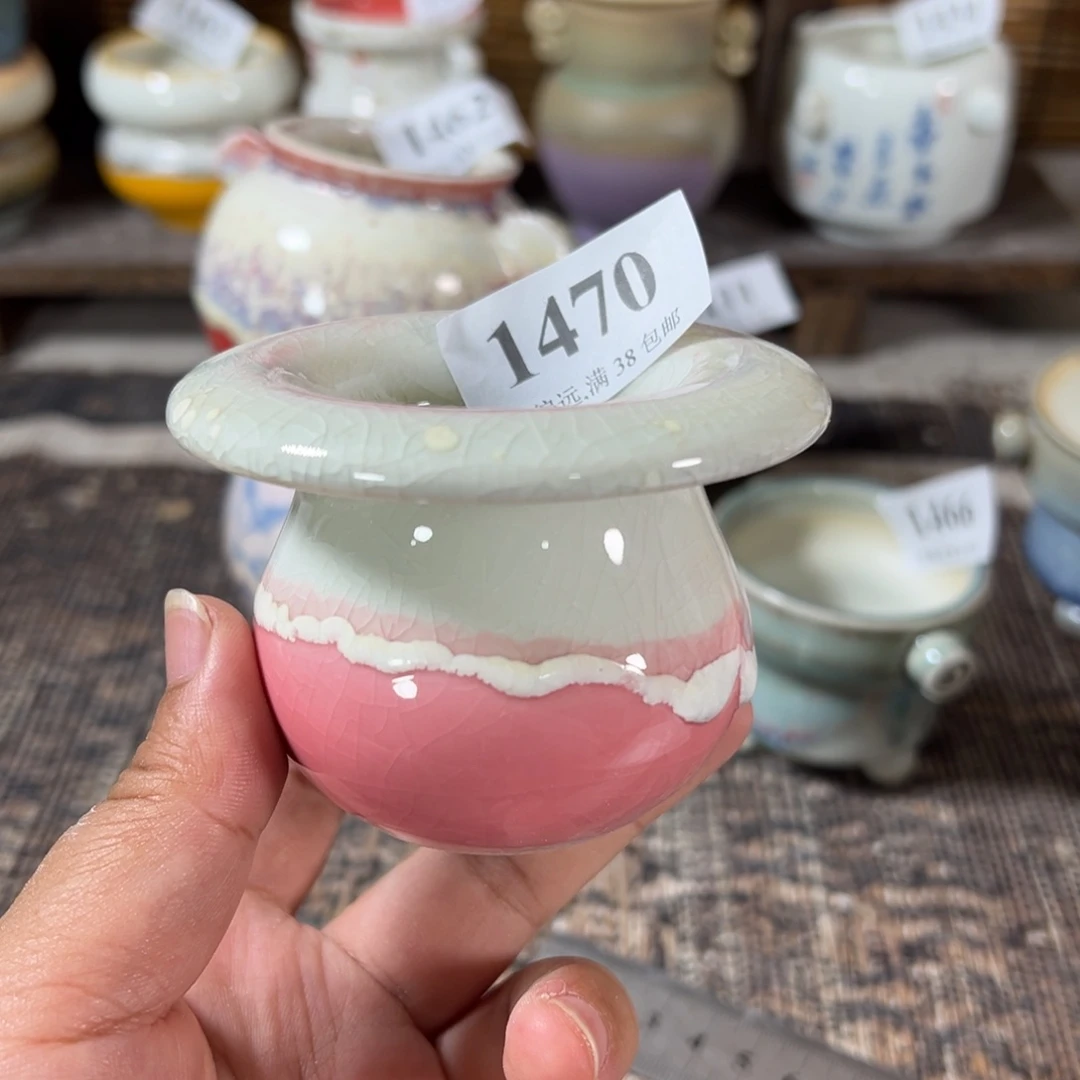 口4 手工花盆满30包邮