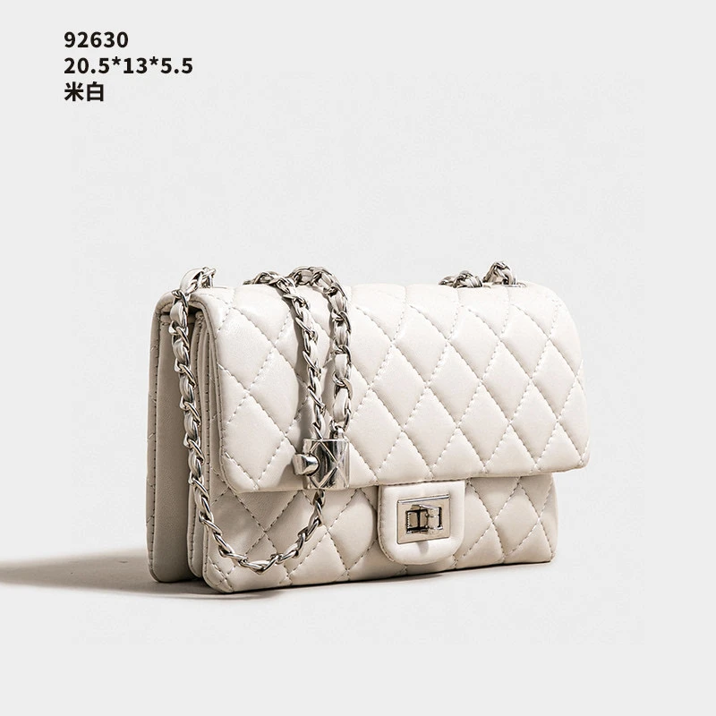 SK-92630-米白轻奢女士时尚新款单肩包