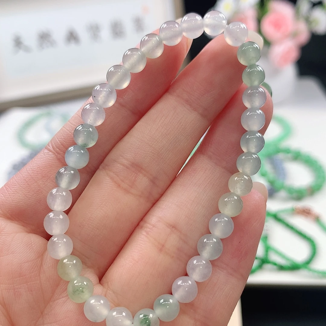 翡翠未镶嵌手链手链5.6mm
