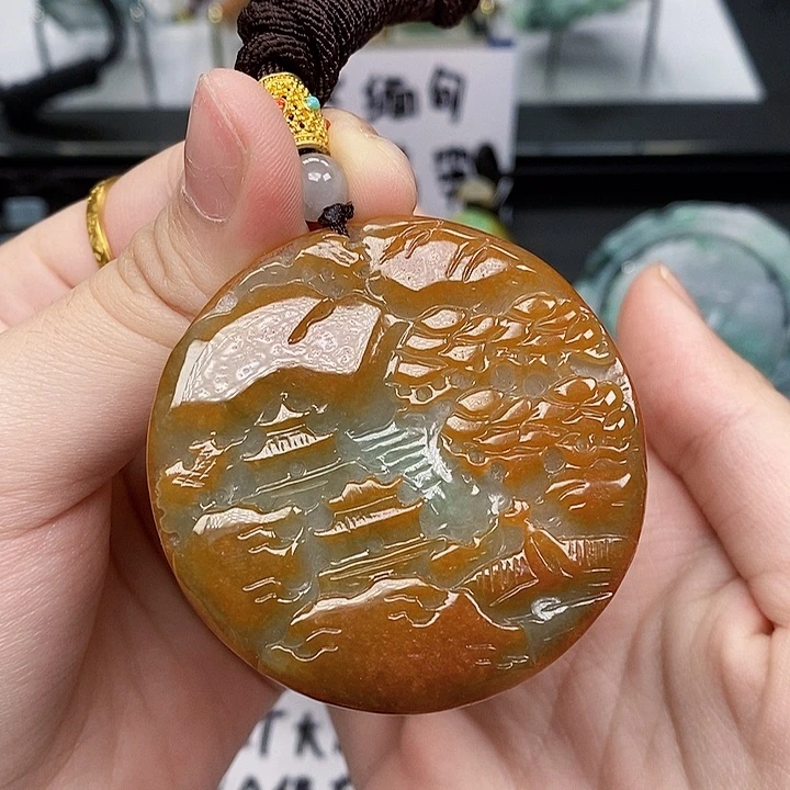 颈饰未镶嵌翡翠翡翠A货