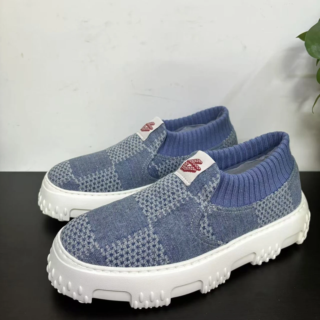 99新 LouisVuitton/路易威登 40.5欧码棋盘格松糕鞋一脚蹬新款