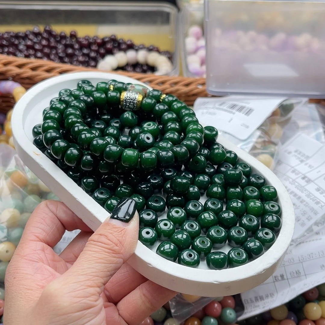 白玉菩提吊坠C/10mm/100+20颗
