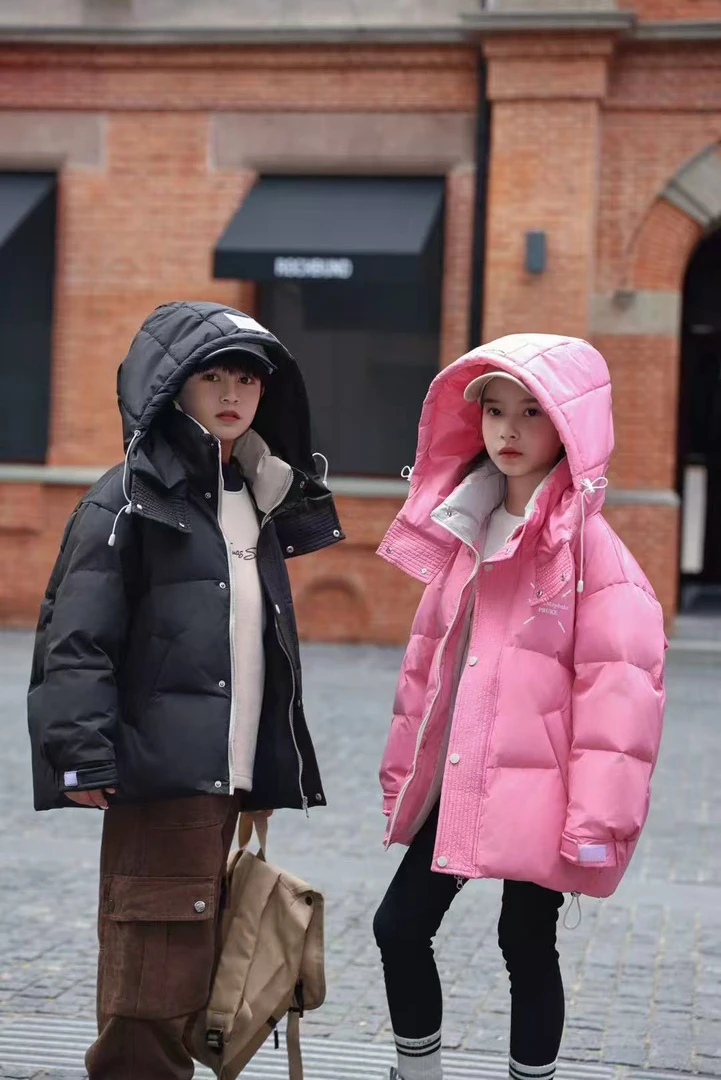【小星河】【杰】男女童厚款中长款冬季面包服亲子百搭羽绒服