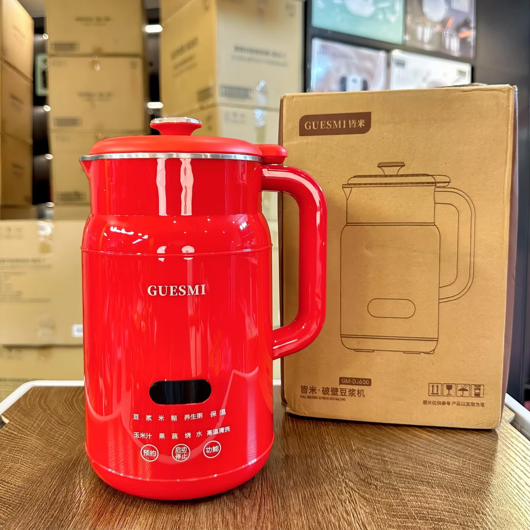 【田叔高端外贸精品】皆米豆浆机34页精钢刀头1000ML免煮免滤破壁机