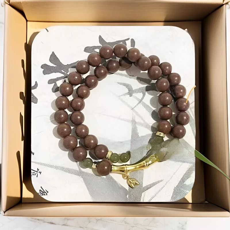 非金属木质手链 御香本草 · 古法魄灵香珠轻奢中式手工饰品手链