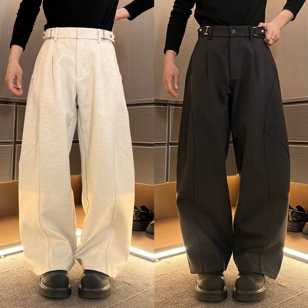 裤子A660男士高品质复合立体剪裁弯刀休闲裤