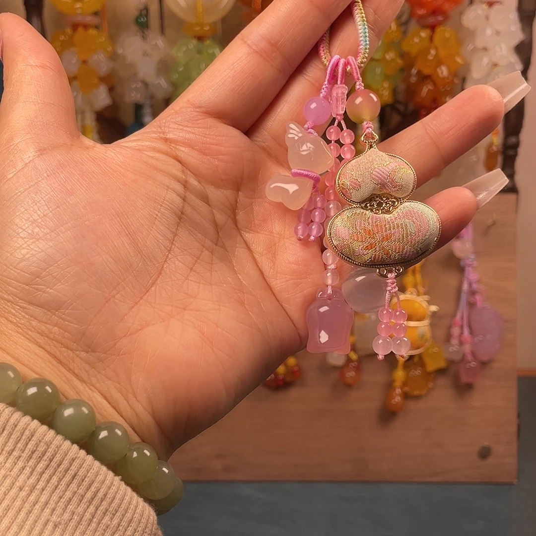 新品一路平安福禄同行钥匙扣