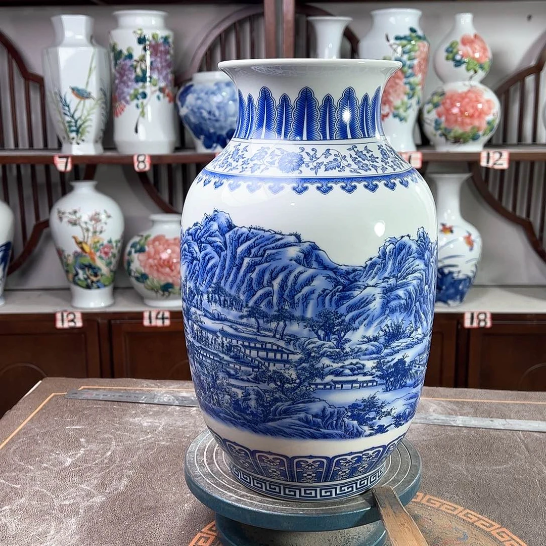摆件景德镇陶瓷富春